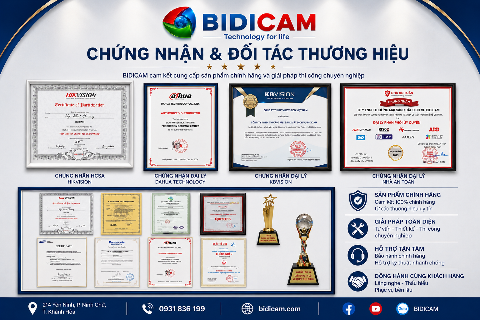 chung nhan dai ly bidicam