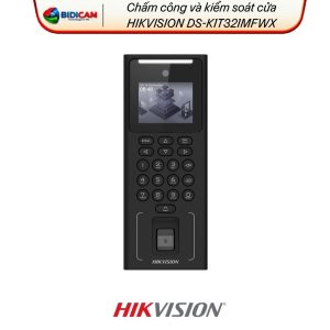 máy chấm công và kiểm soát ra vào khuôn mặt, vân tay, thẻ hikvision ds k1t321mfwx