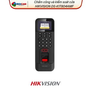 máy chấm công vân tay, kiểm soát ra vào hikvision ds k1t804amf có wifi