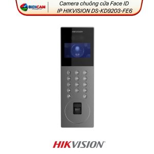 camera chuông cửa face id ip hikvision ds kd9203 fe6