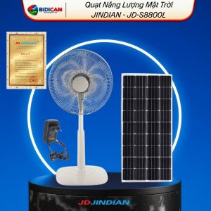 quạt năng lượng mặt trời jindian jd s8800l