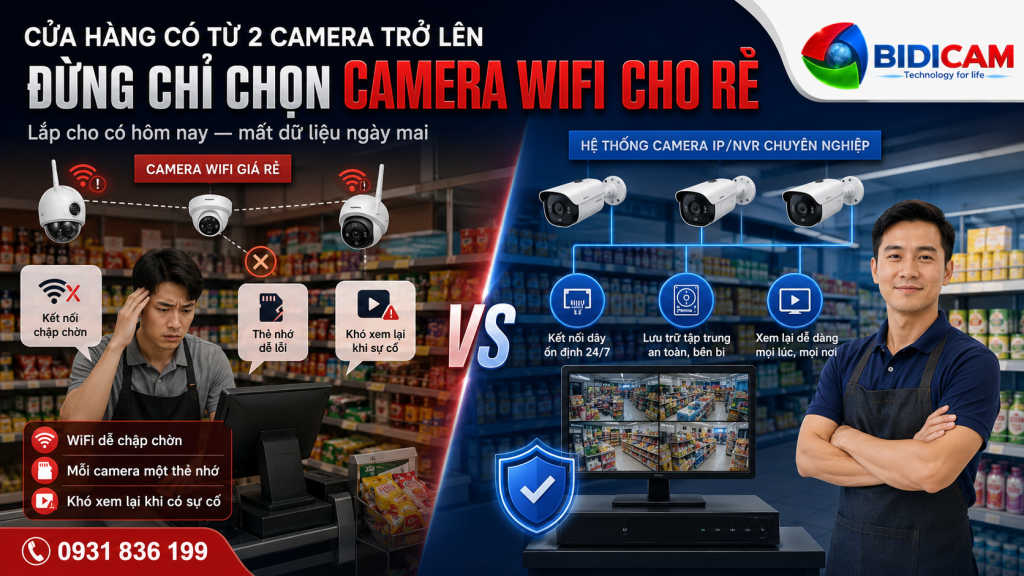 Cửa hàng kinh doanh có nên dùng camera WiFi cua hang khong nen dung camera wifi.webp