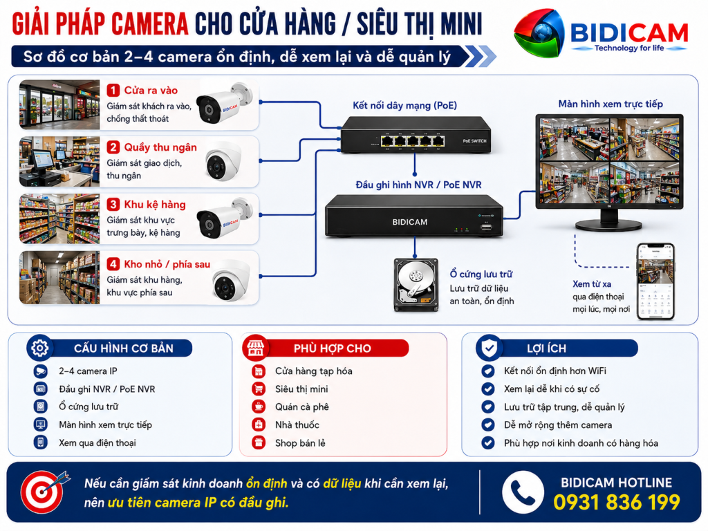 Cửa hàng kinh doanh có nên dùng camera WiFi giai phap camera ip cho cua hang sieu thi mini.webp