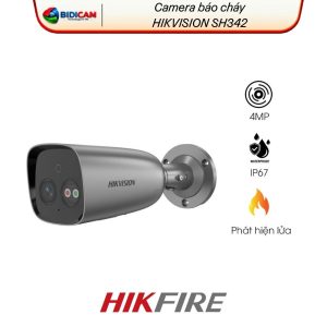 camera phát hiện hỏa hoạn thân trụ 4mp hikfire sh342